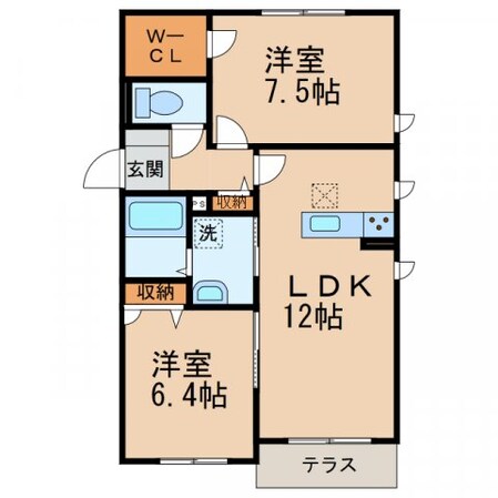 シャーメゾンMISAの物件間取画像